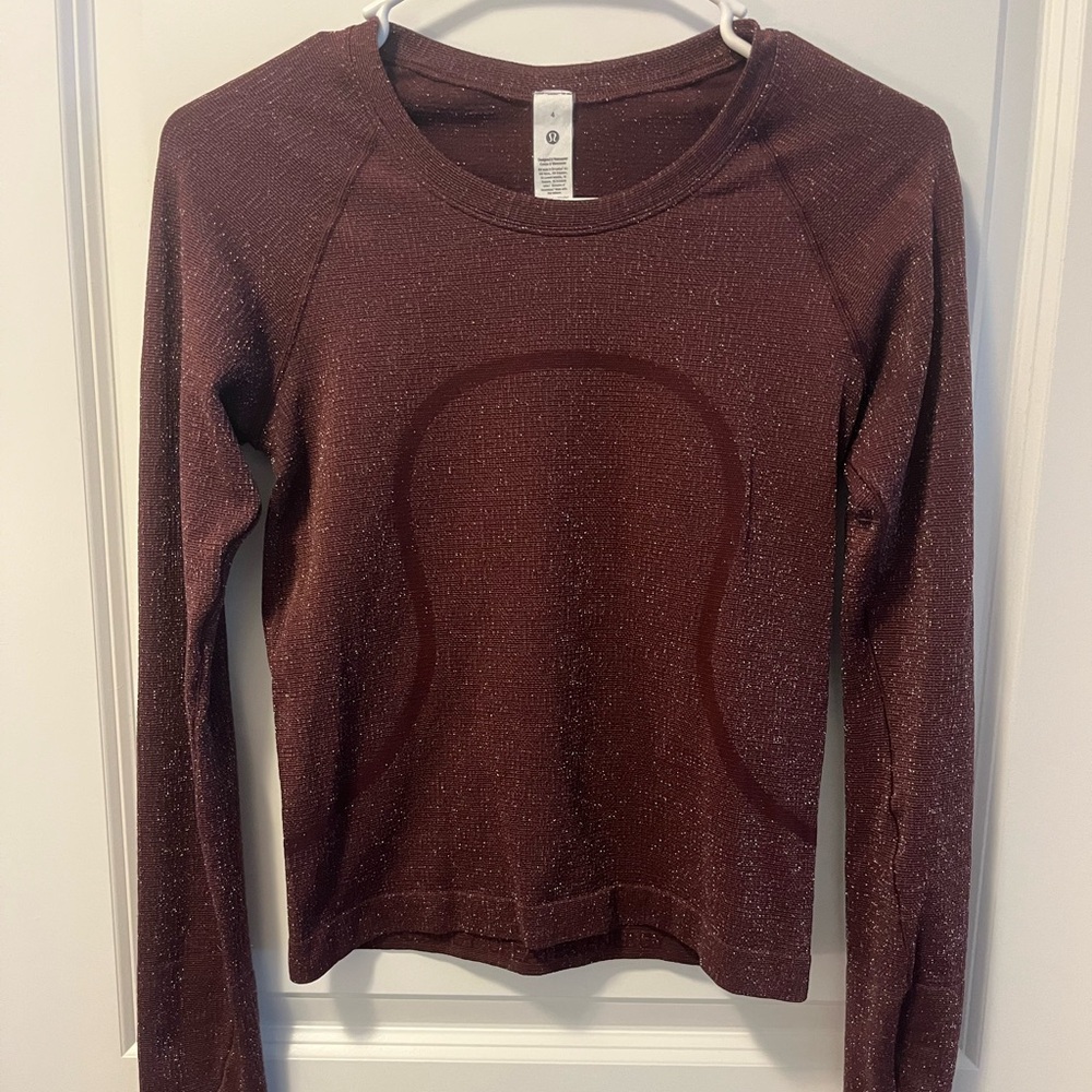 Lululemon Athletica Burgundy/Dark Purple Swiftly Tech